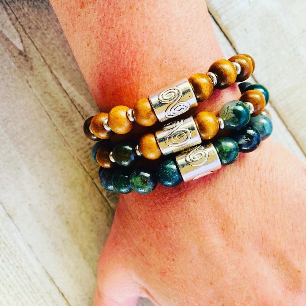 Boho Bracelet Stack Essential Oil Diffuser Stack - Picture 6 of 8